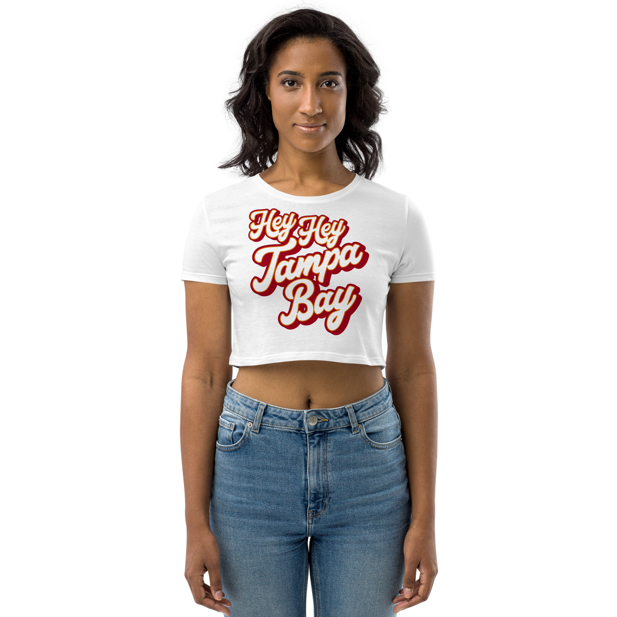 Hey Hey Tampa Bay  Organic Crop Top – The Loose Cannons