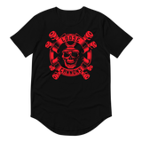 Red Logo | Curved Hem T-Shirt