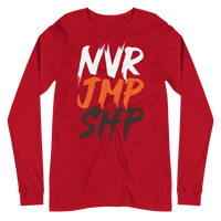 NVR JMP SHP | Red Long-Sleeve